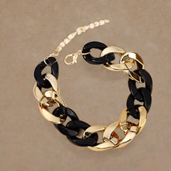 Acrylic Chain Necklace and Bracelet