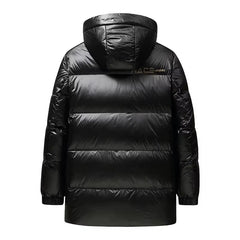 Men'S Hooded down Jacket 2025 Long Coat Luxury Designer Clothing Winter Thickened Cold-Proof Clothes High-Grade Filling