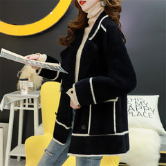 A Loose-fitting Outerwear All-match Age-reducing Small Fragrance Knitted Jacket