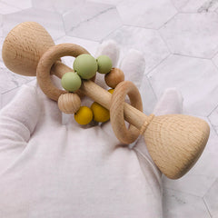 Baby Beech Wood Rattles Teething Toys