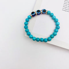 Women's Color Couples Style Turquoise Bracelet