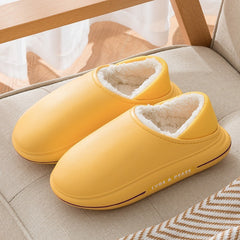 Waterproof Cotton Slippers Men's And Women's Autumn And Winter Warm-padded Shoes