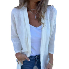 Loose Pockets Cardigan Outerwear Top Women