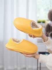 Waterproof Cotton Slippers Men's And Women's Autumn And Winter Warm-padded Shoes