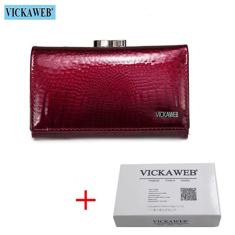 Women Wallet Small Short Genuine Leather Wallet Female Alligator Hasp Coin Purse Women Purses Mini Womens Wallets and Purses