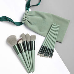 13 PCs Purpleflower Holly Leaf Makeup Brushes Suit Soft Hair