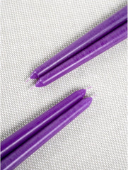 10 Inch Taper Candles Set of 4 - Dripless Taper Candles and Unscented Candlesticks - Perfect as Dinner Candles and Household Candles - Purple Candles