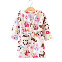 Clothing Children's Bathrobe Robe Thick Flannel