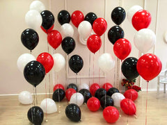 Matte Red Balloons - Dark Red Balloons - Ruby Red Balloons - Cherry Red Latex Balloons - Crimson Latex Balloons 12 Inch - Globos Rojos - Bulk Red Balloons 72 Pack