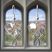 Cross & Heart Earrings