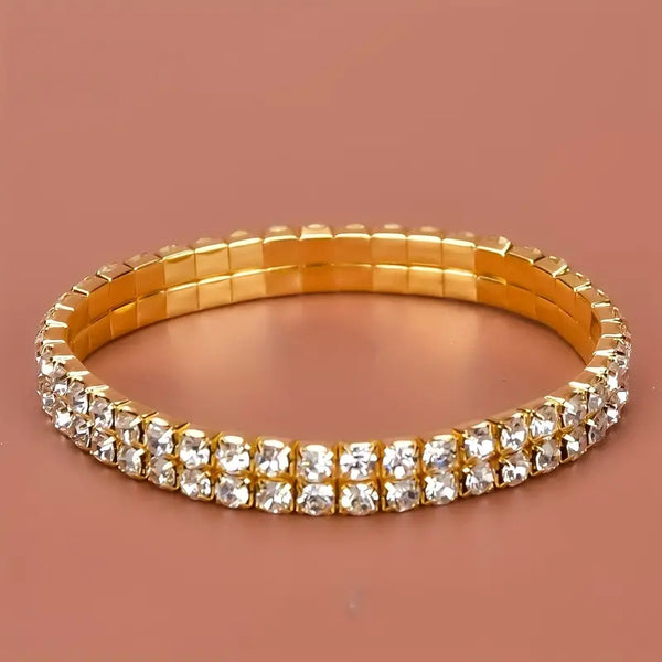 Shiny Rhinestones Bangle Bracelet