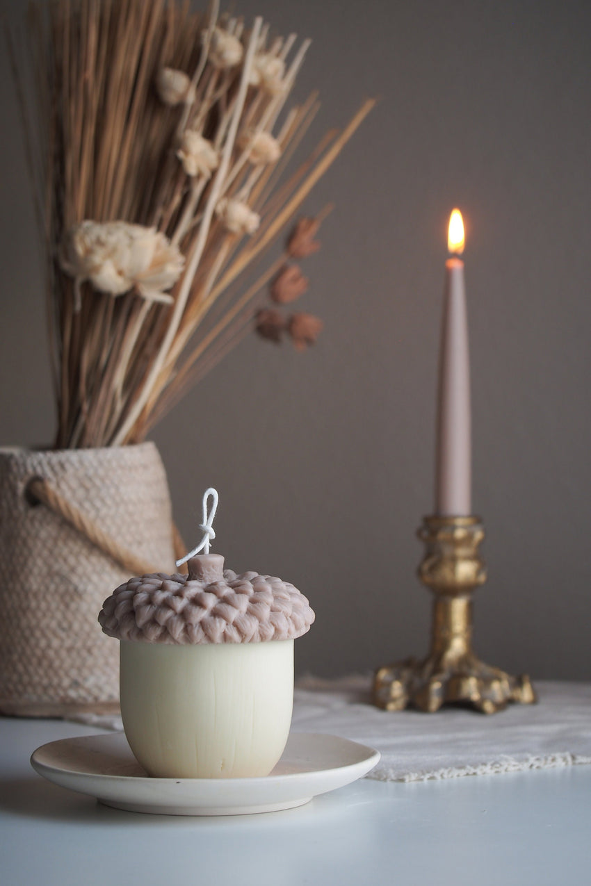 Acorn Shaped Candles, Fall Scented Candles, Thanksgiving Decoration Candles, Christmas Candles, Holiday Candle Gifts, Housewarming Gifts