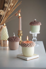 Acorn Shaped Candles, Fall Scented Candles, Thanksgiving Decoration Candles, Christmas Candles, Holiday Candle Gifts, Housewarming Gifts