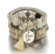 Bohemian Stackable Bead Bracelet